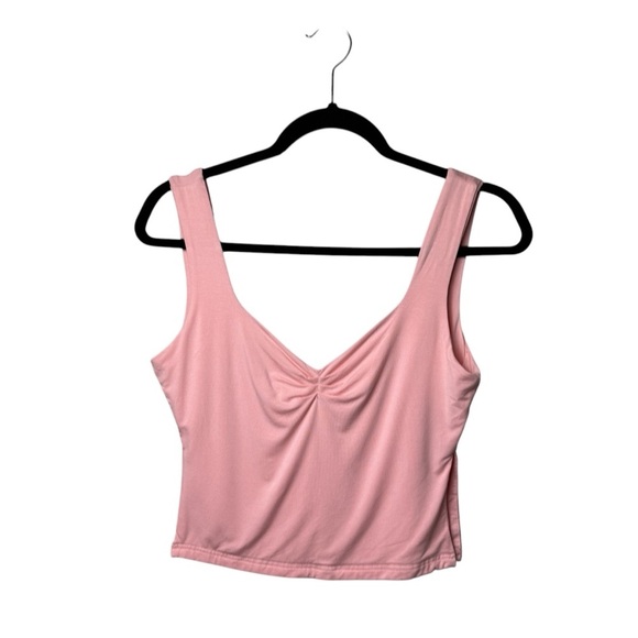 Y2K Pink Crop Tank Top Women's Sleeveless Modal Spandex Beach Summer Classic - Picture 7 of 7